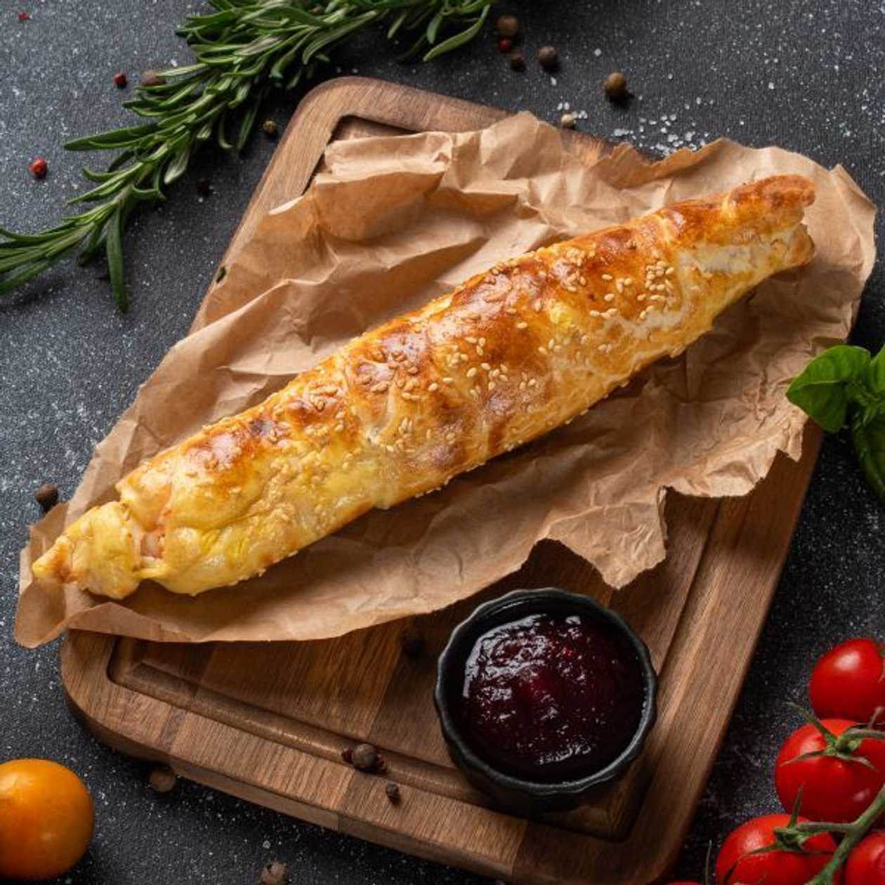 Grilled Suluguni in Dough