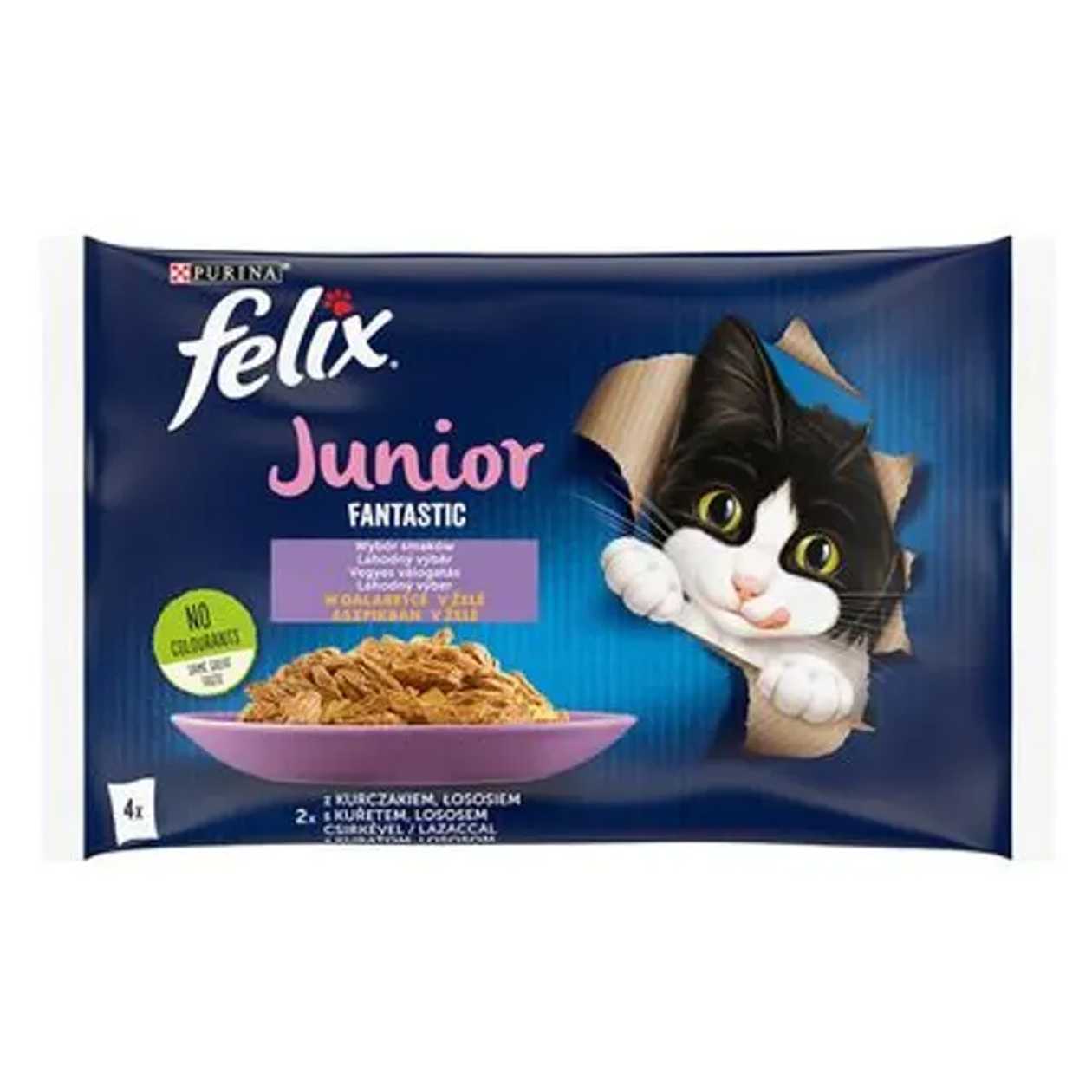 Felix fantastic jr Hrana umeda pentru pisici 4 x 85 g