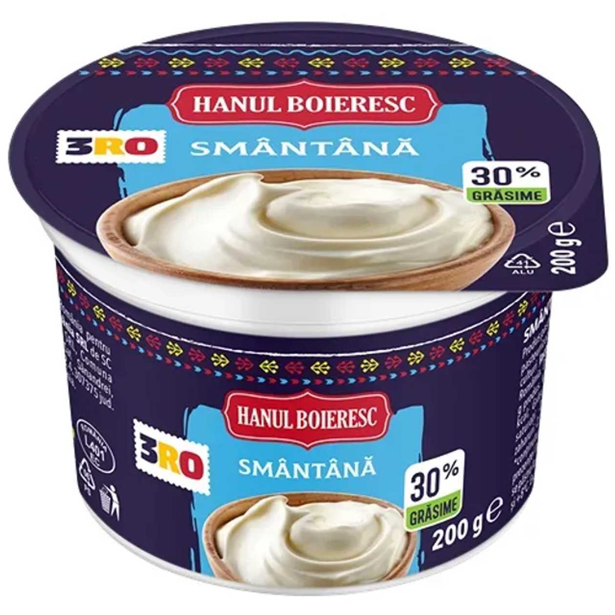 Hanul Boieresc Smantana 30%, 200 g