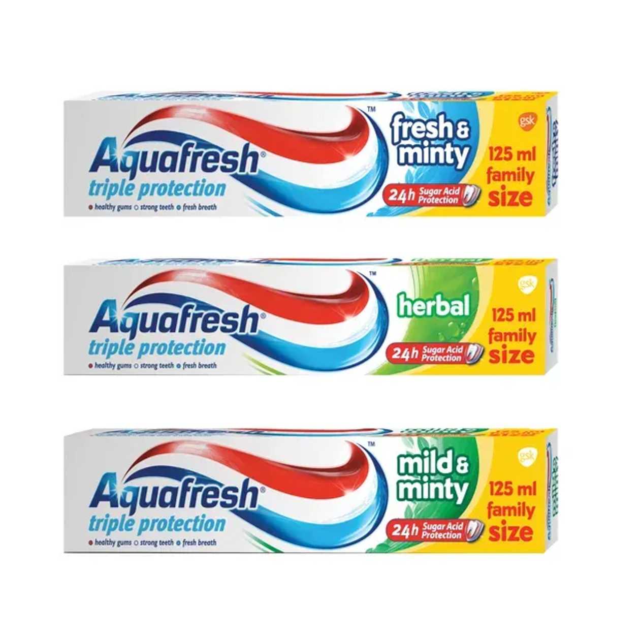 Aquafresh Pasta de dinti active white 125 ml