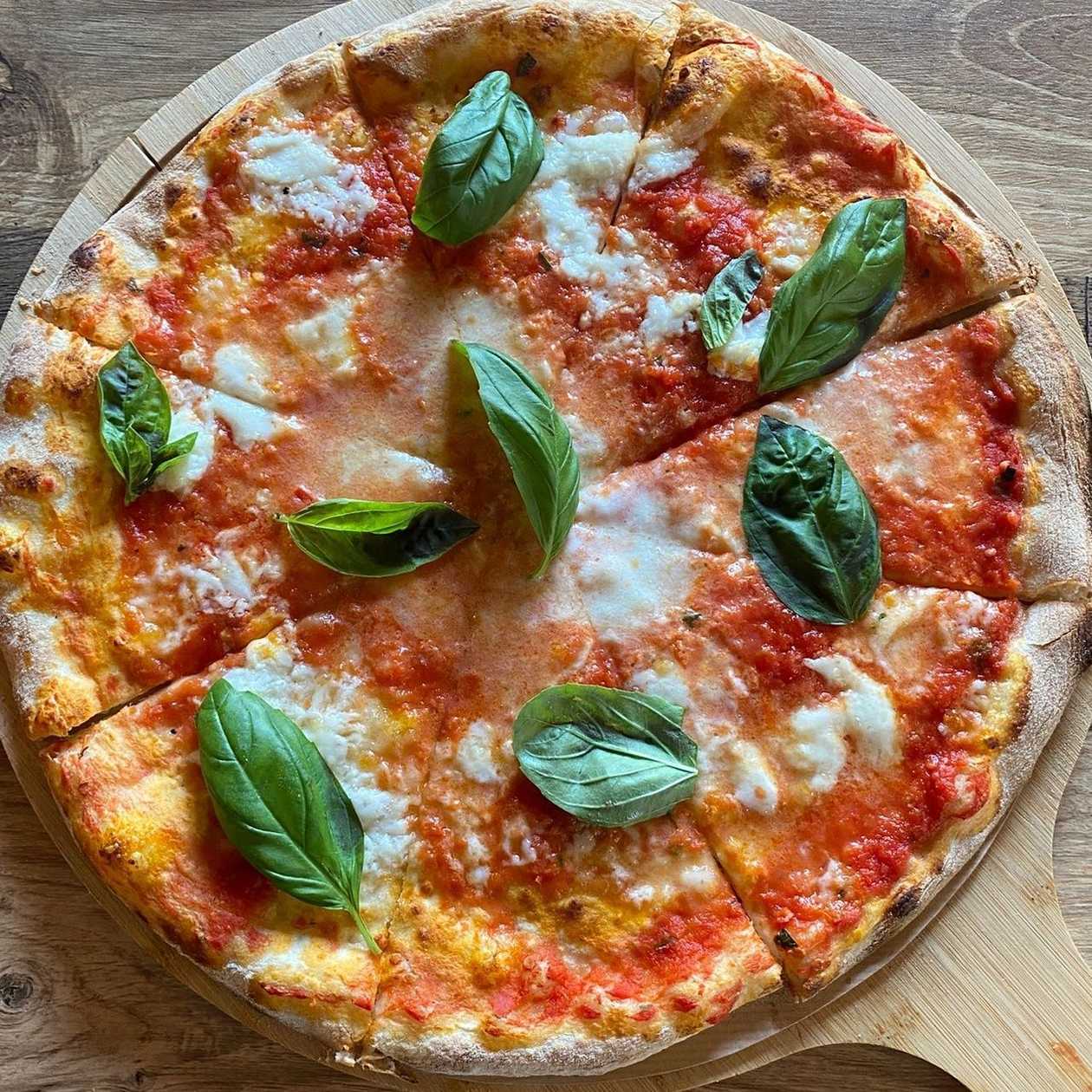 Pizza Margherita with Buffalo Mozzarella