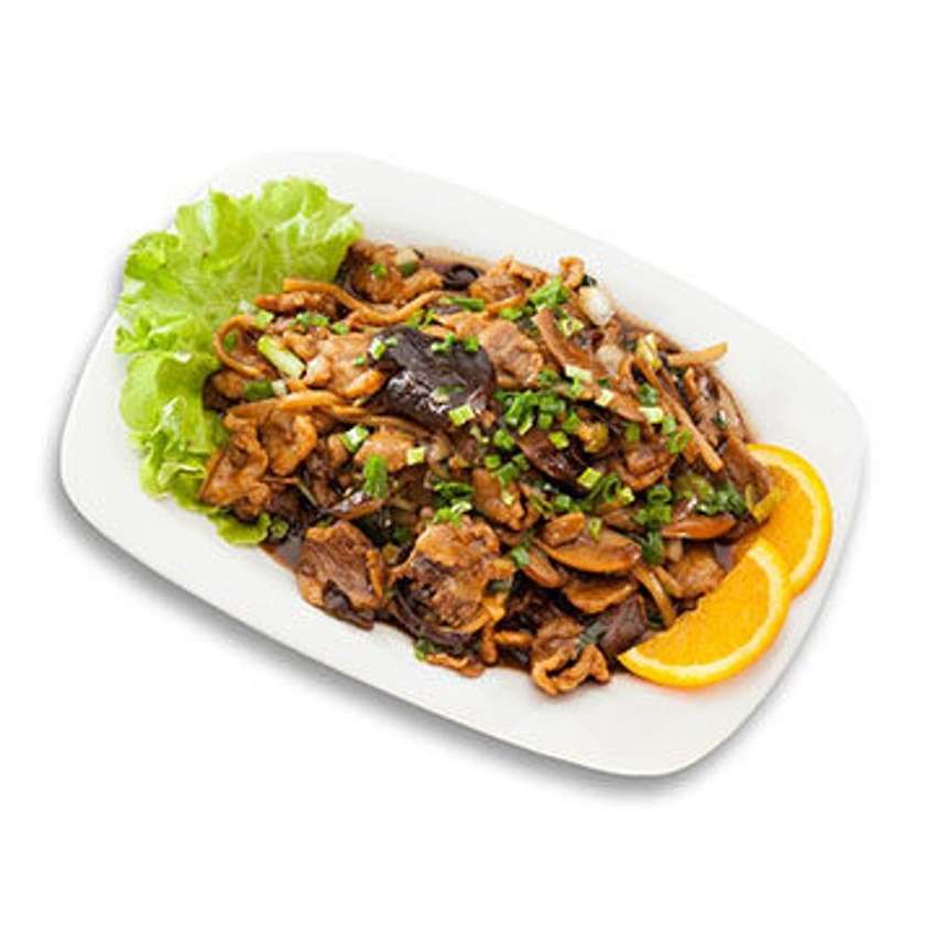 61. Pork with mushrooms and bamboo shoots