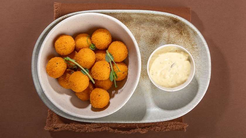 Deep-fried cheese bites