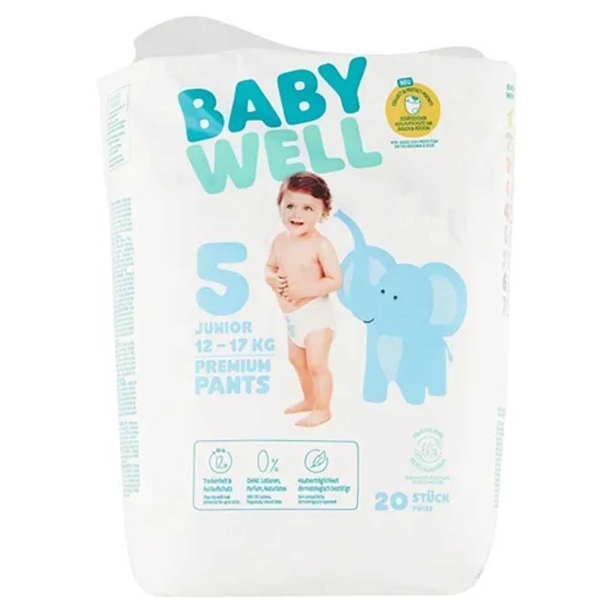 Babywell Scutece Chilotel 5 Junior 12-17 kg, 20 buc
