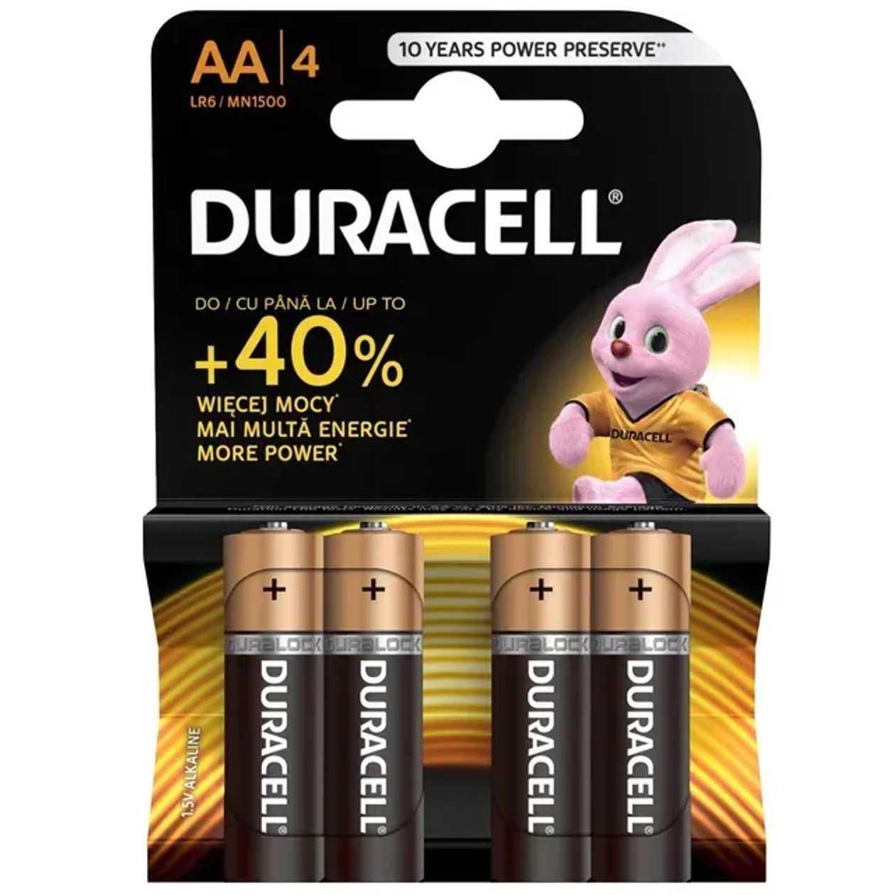 Duracell baterii AA 4 buc