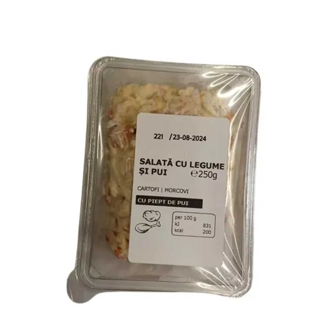 Salata cu legume si pui 250 g