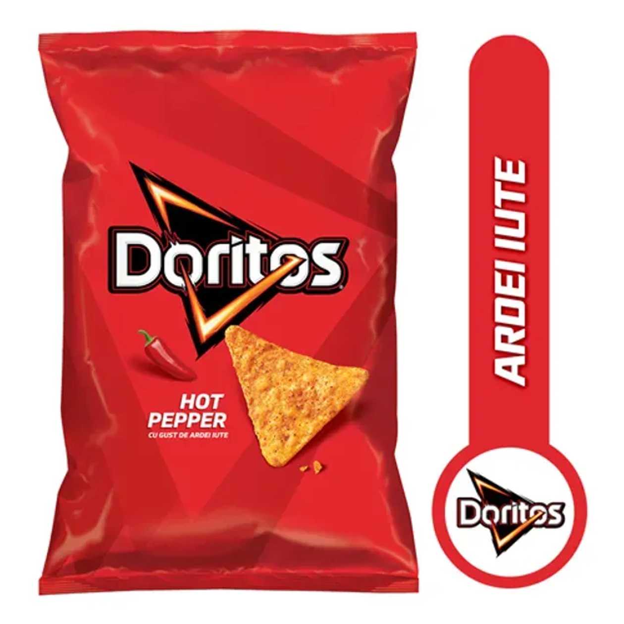 Doritos tortilla chips cu ardei iute, 90 g