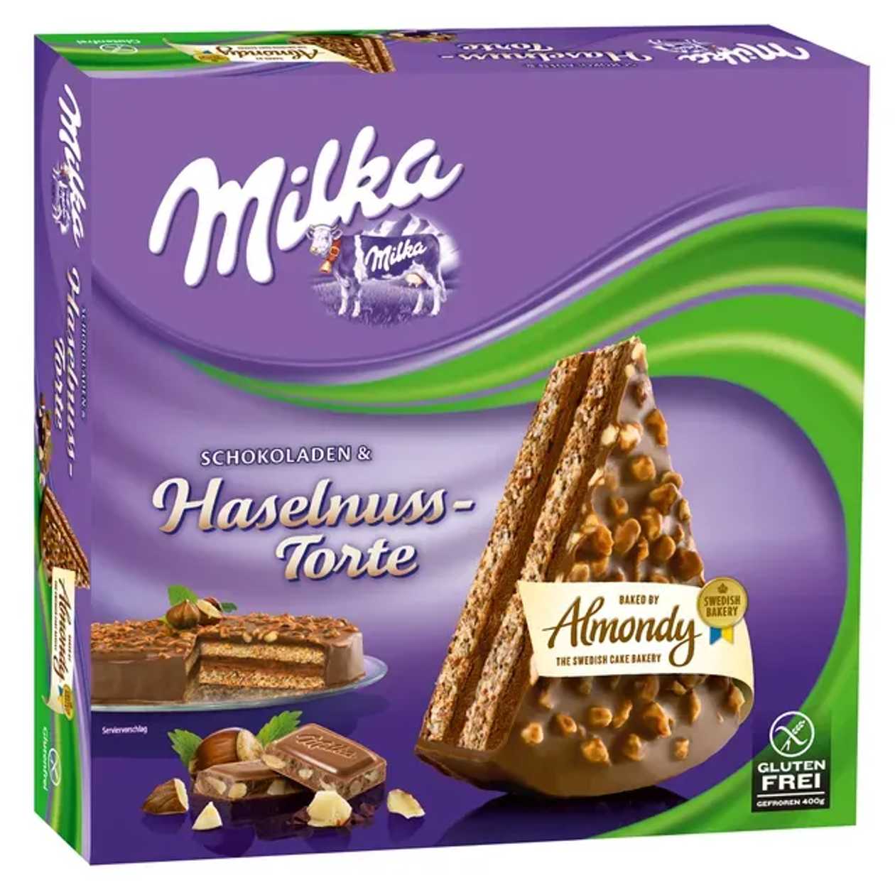 Almondy Milka prajitura alune 400 g