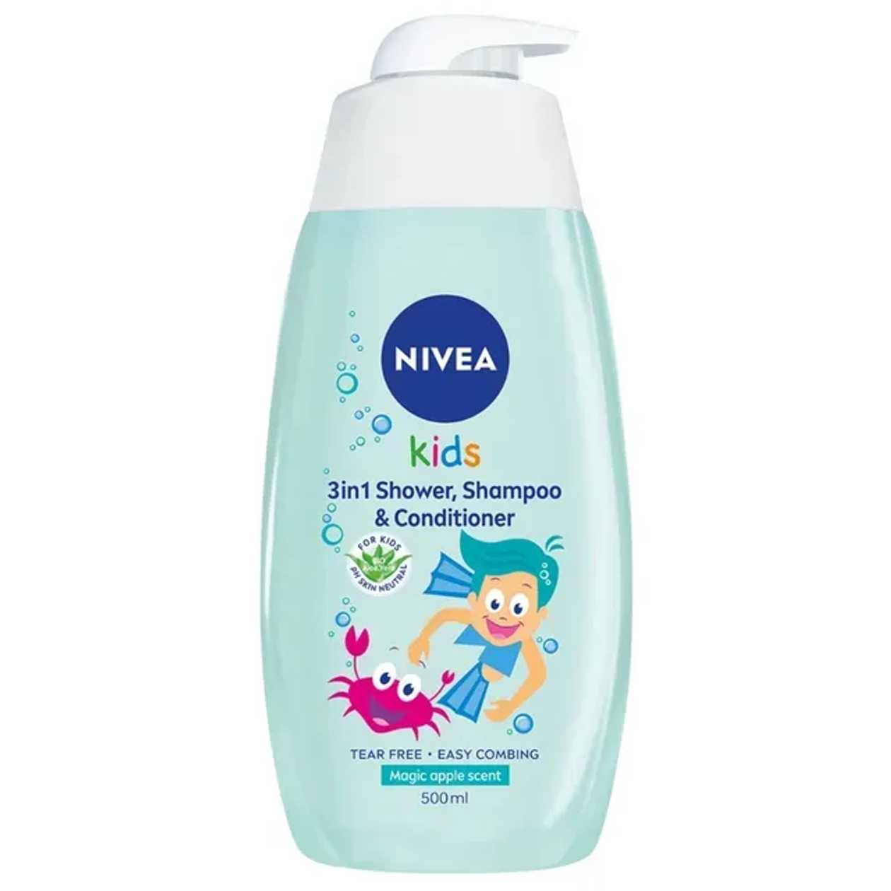 Nivea Kids 3 in 1 Gel de dus & sampon mar 500 ml