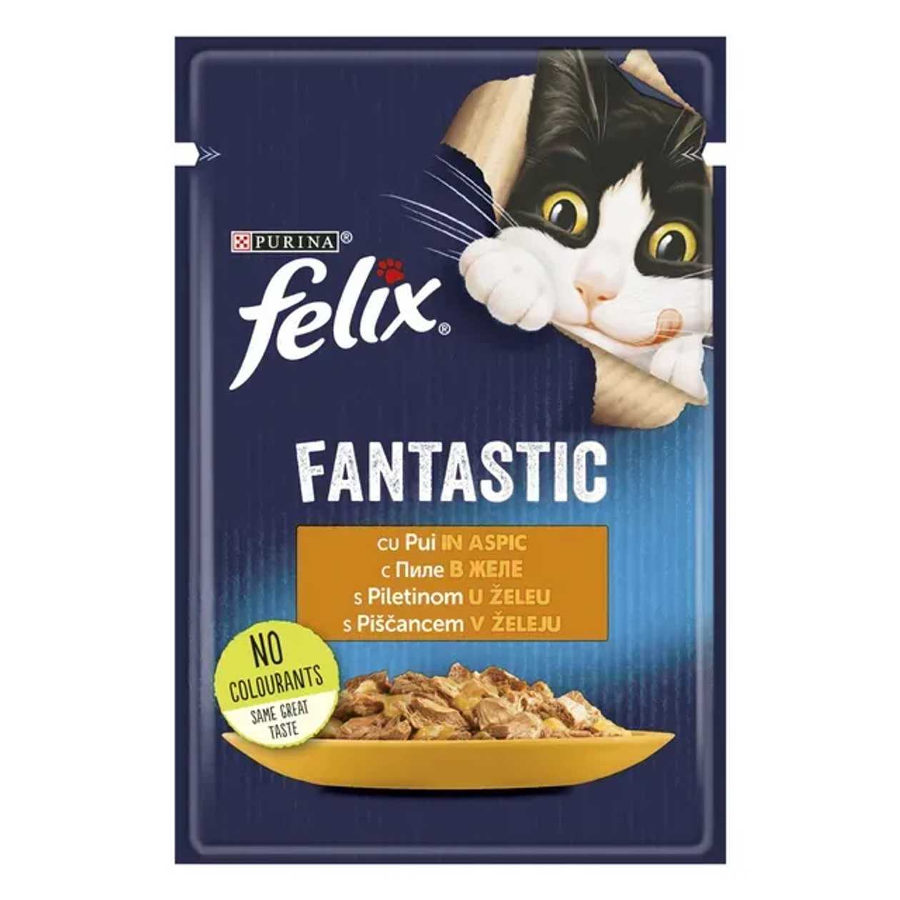 Felix fantastic Hrana umeda cu pui pentru pisici 85 g