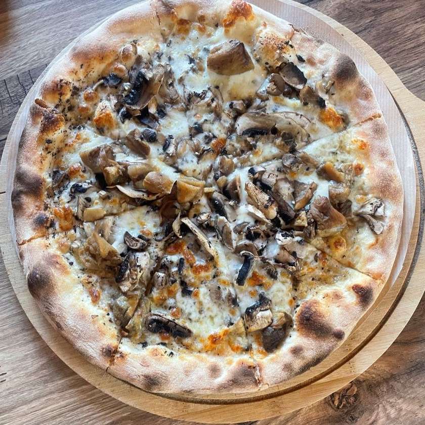 Pizza with Mushroom Mix and Truffles