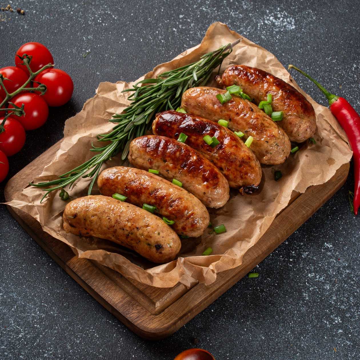 Chicken Sausages with Mozzarella