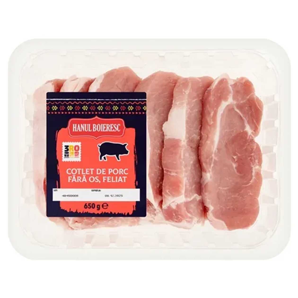 Hanul Boieresc Cotlet de porc feliat fara os 650 g