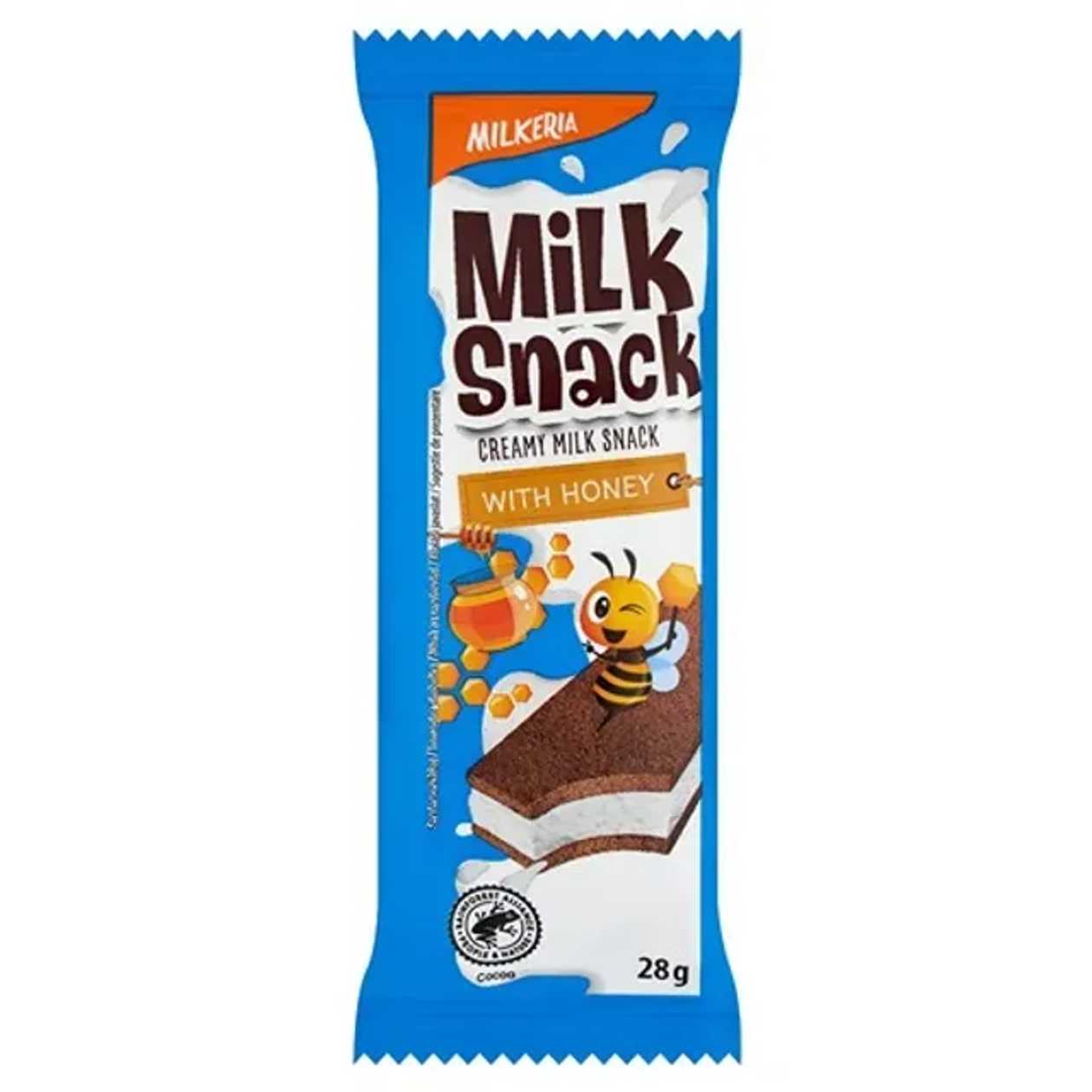 Milkeria Baton pufos cu miere si lapte 28 g