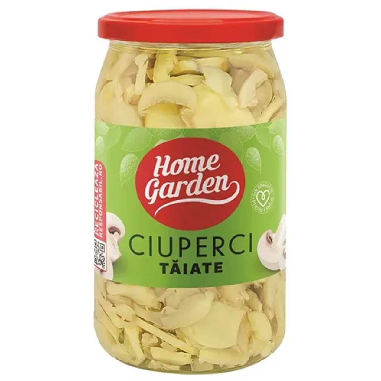 Home garden Ciuperci taiate borcan 800 g