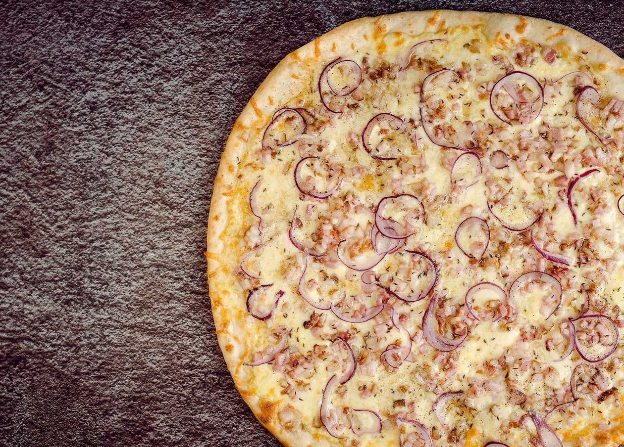 Bacon bun pizza 23cm