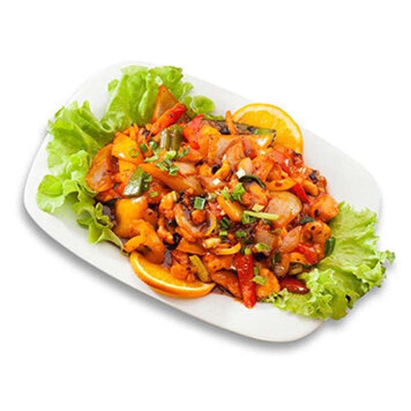 46. Chicken in chili-bean sauce 🌶️