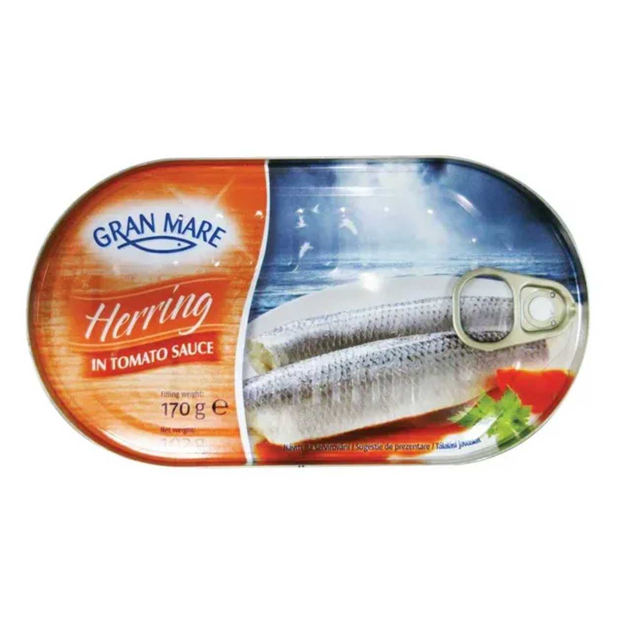 Gran Mare Hering in sos de tomate 170 g
