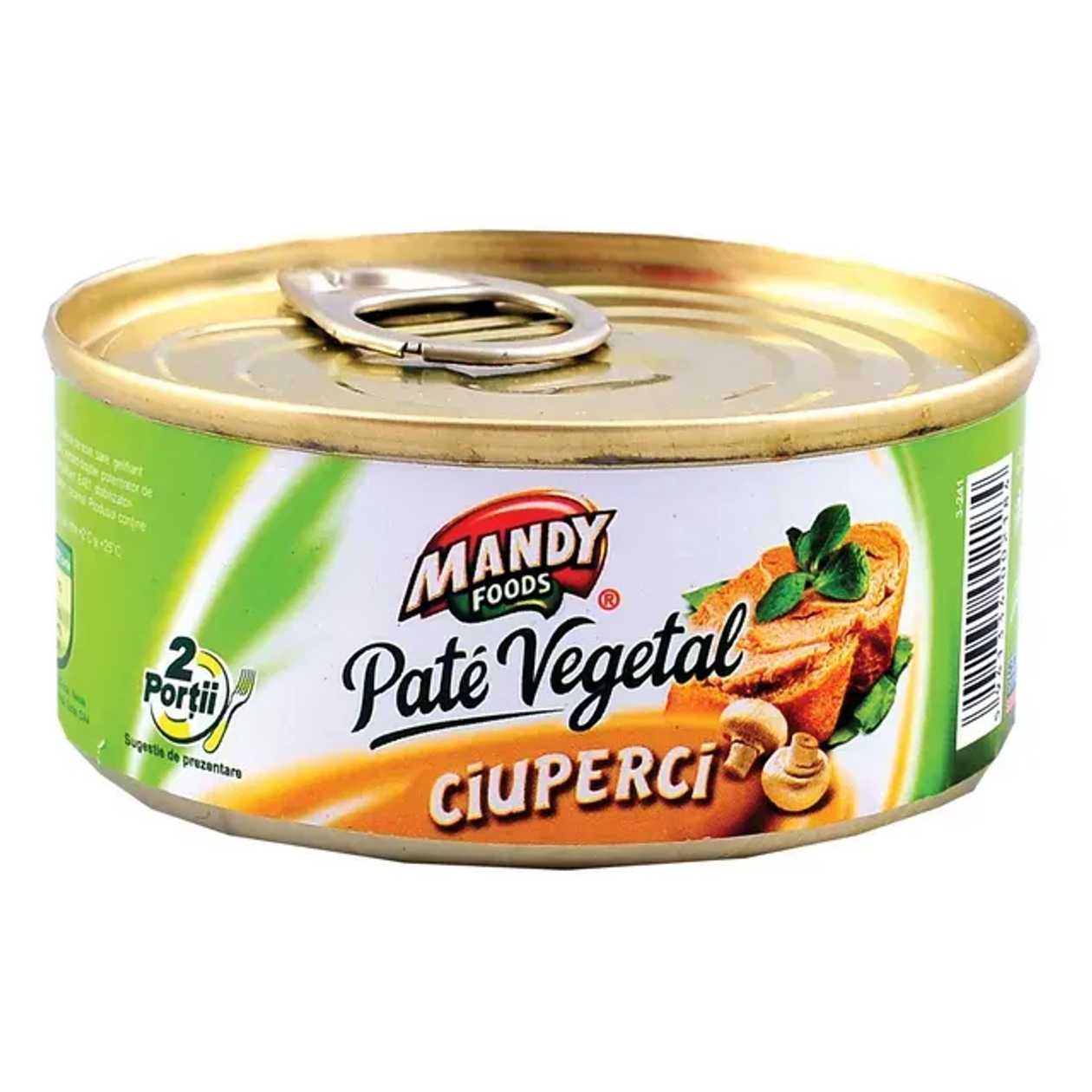Mandy Pasta vegetala cu ciuperci 120 g
