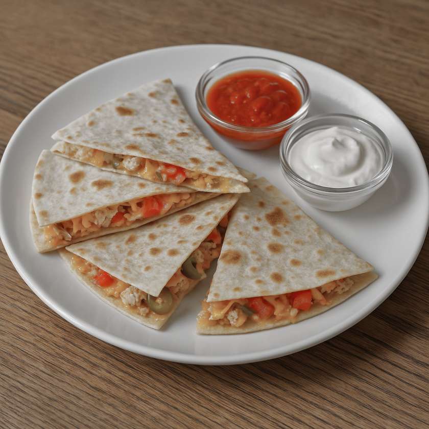 160. Sous-vide Chicken Breast Quesadilla (150 g)