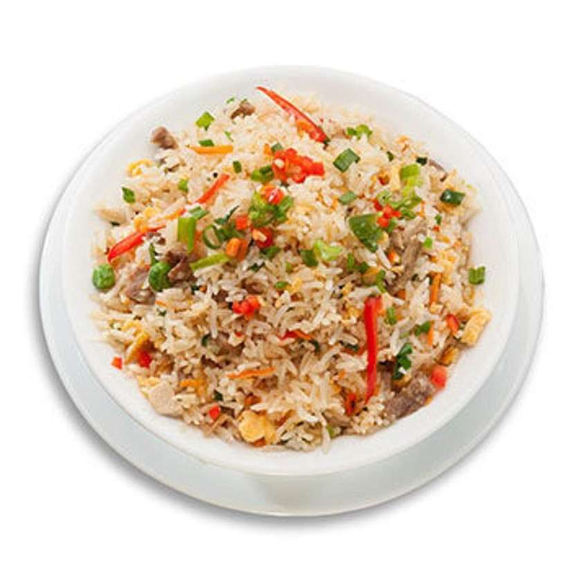 112. Rice with different meat and chilli 🌶️
