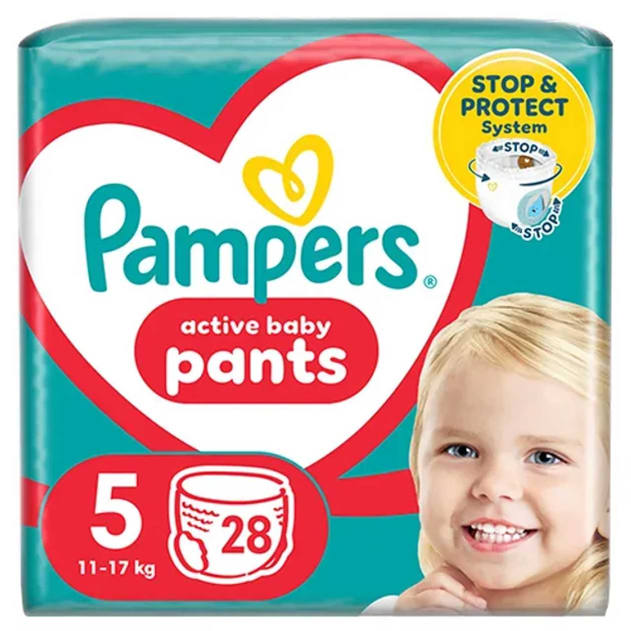 Pampers activ baby Scutec Chilotel Nr.5,11-17 kg, 28 buc