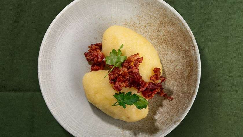 Potato dumplings with meat