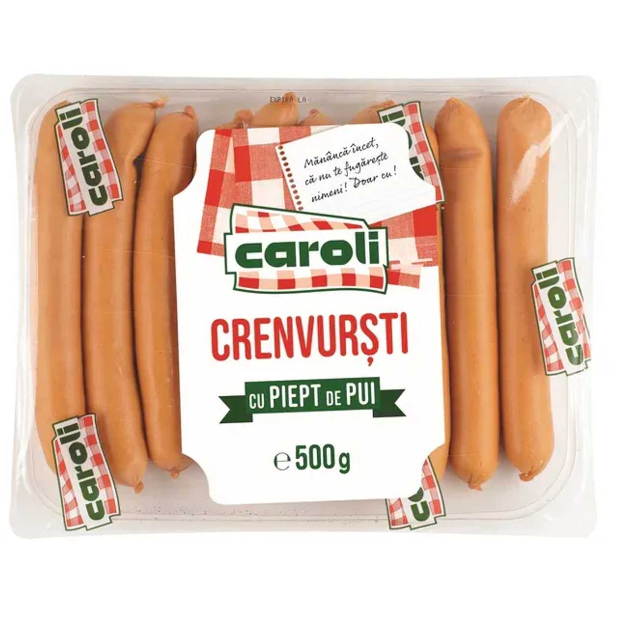 Caroli Crenvursti cu piept pui 500 gG