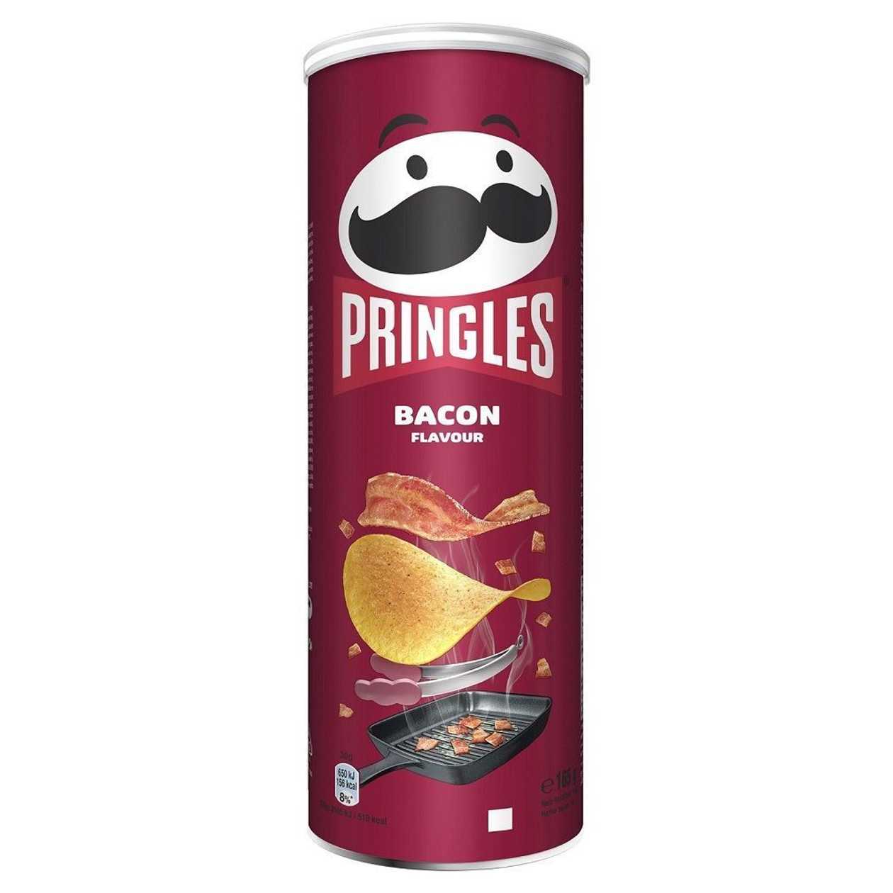 Pringles chips with bacon flavor 165 g
