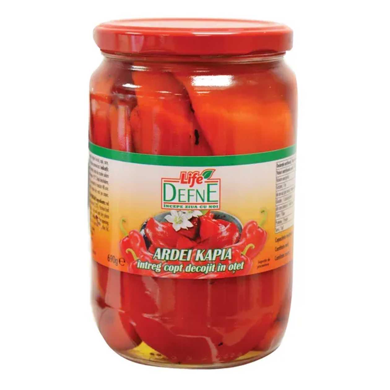 Defne Ardei kapia copt, in otet 680 g