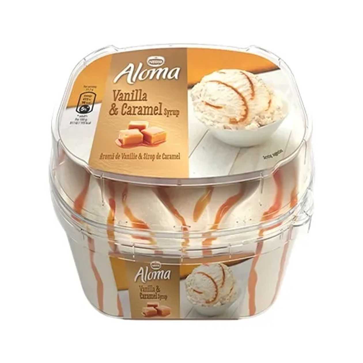Aloma Inghetata vanilie si sirop caramel 461 g