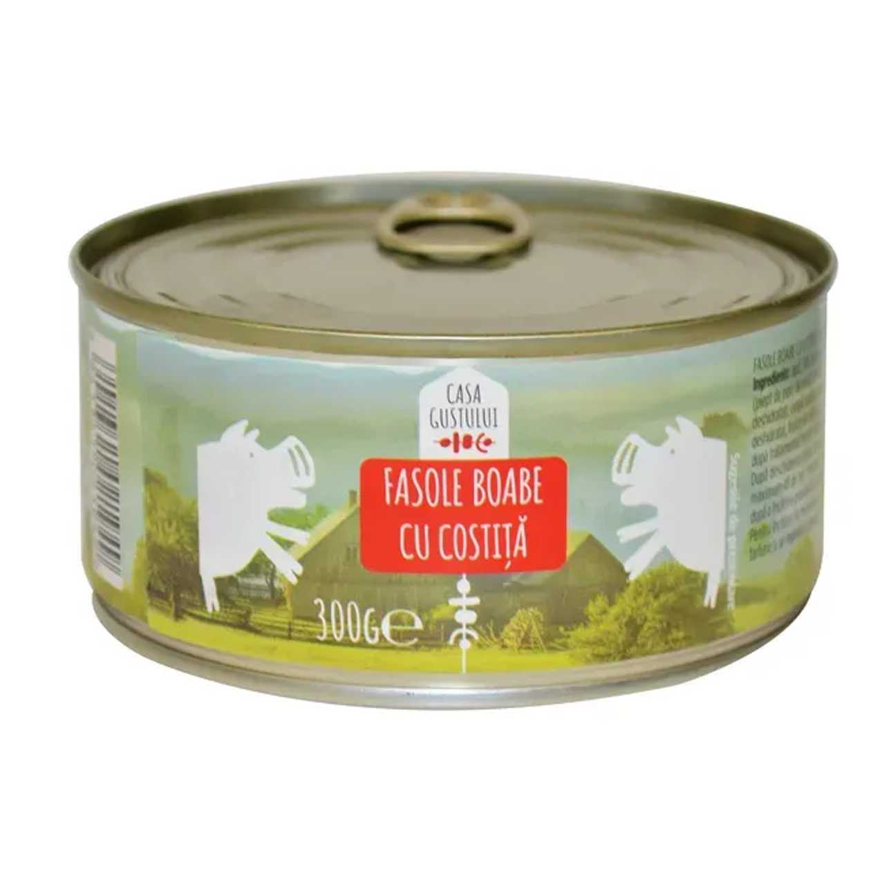 Casa Gustului Fasole boabe cu costita 300 g