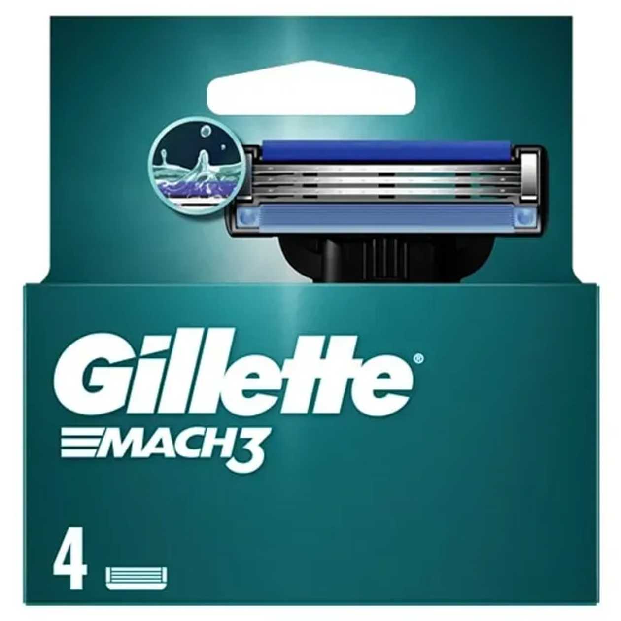 Gillette mach3 rezerve aparat 4 bucati