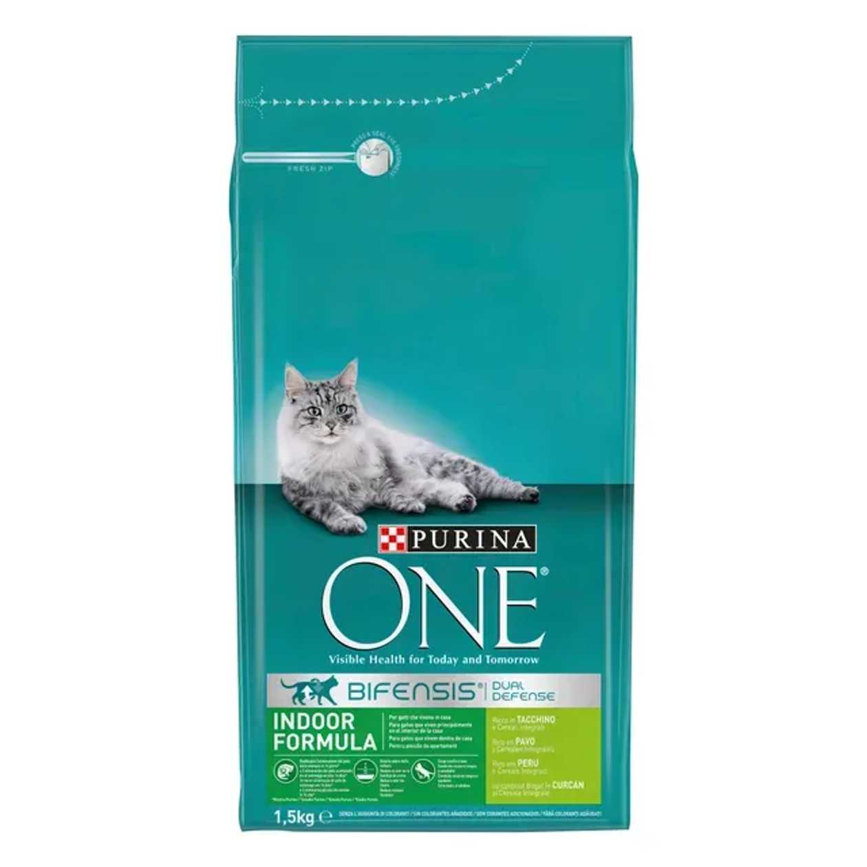 One Hrana uscata cu curcan pentru pisici 1,5 kg