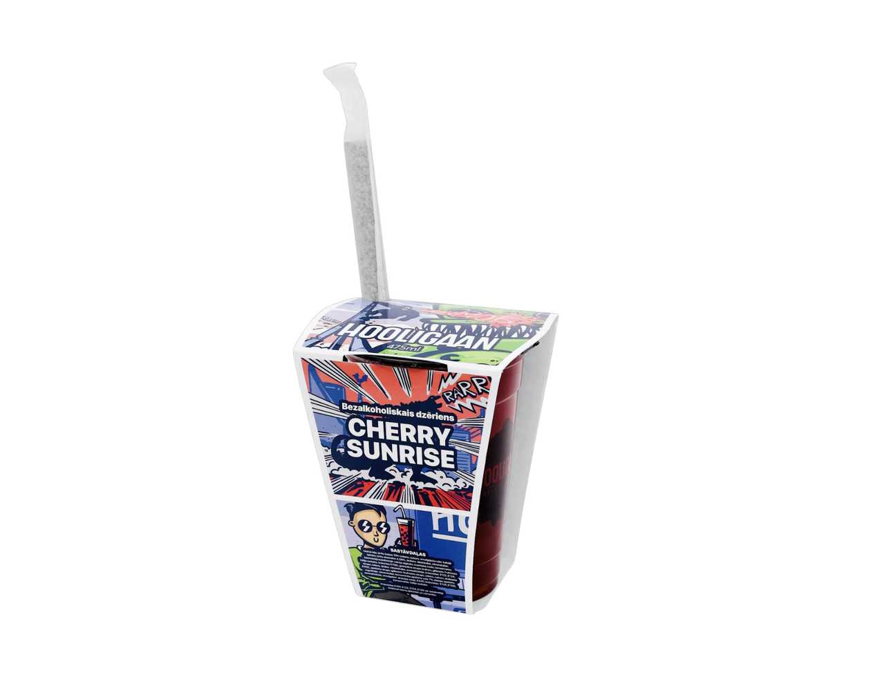 Tea drink HOOLIGAAN Cherry Sunrise, 0.475l
