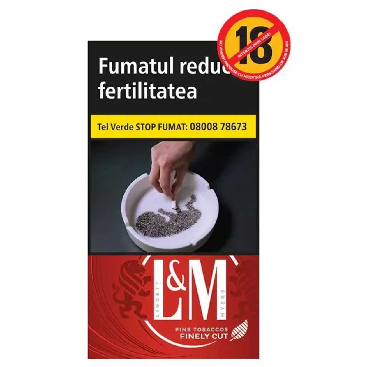 L&M Red label 100's tigari