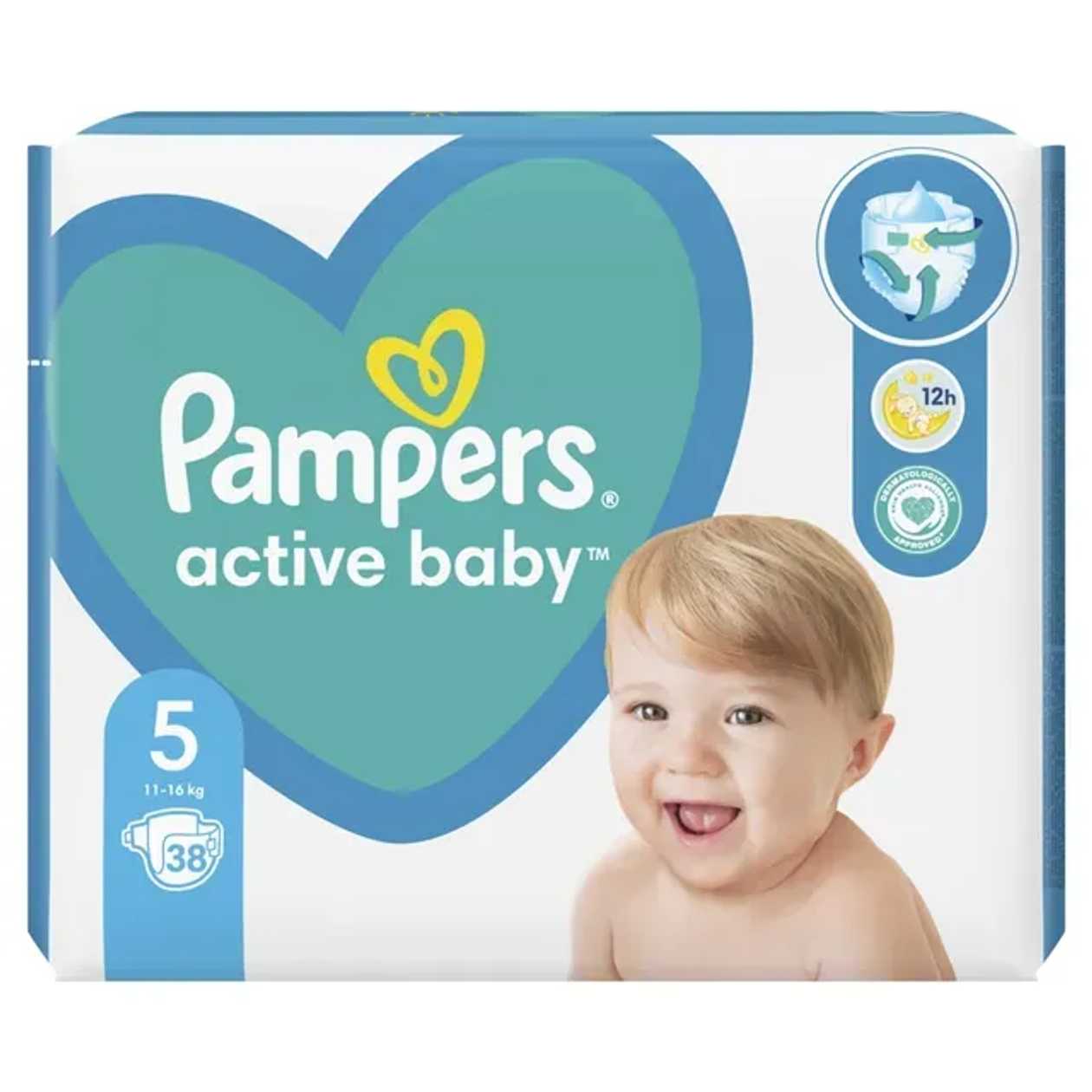 Pampers active baby Scutece NR.5, 38 buc