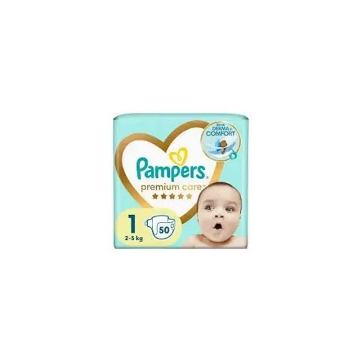 Pampers Premium Care Scutece Nr1 2-5 kg 50 buc