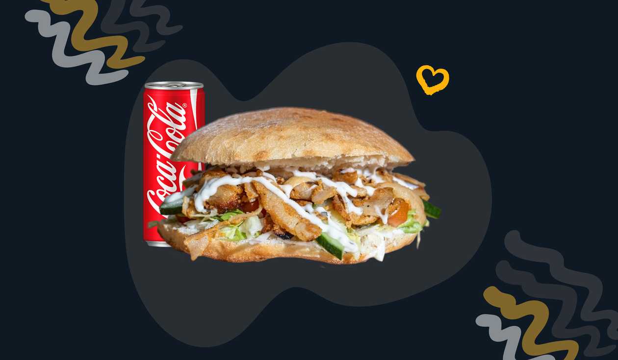 Doner Kebab with Drink