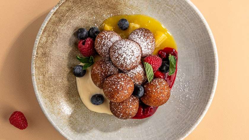 Doughnuts with sauces