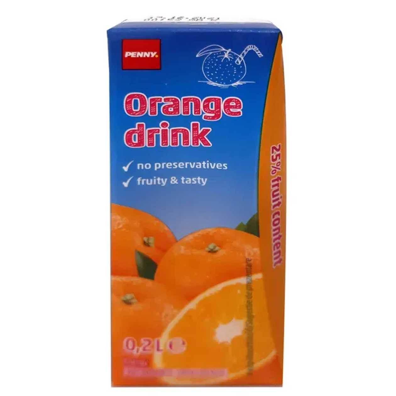 PENNY Bautura necarbo. portocale 25% 200 ml