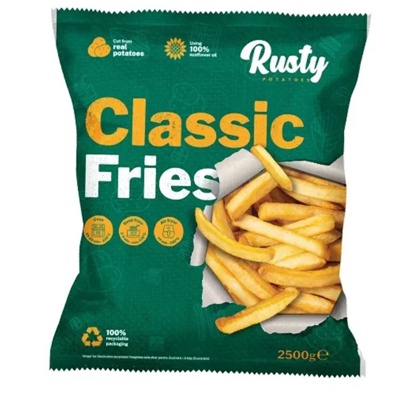 Rusty Cartofi congelati 2.5 kg