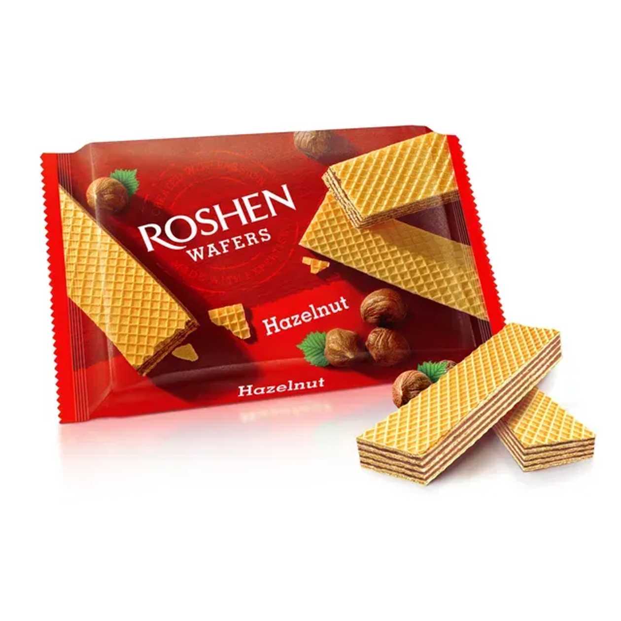 Roshen Napolitane cu crema alune 72 g