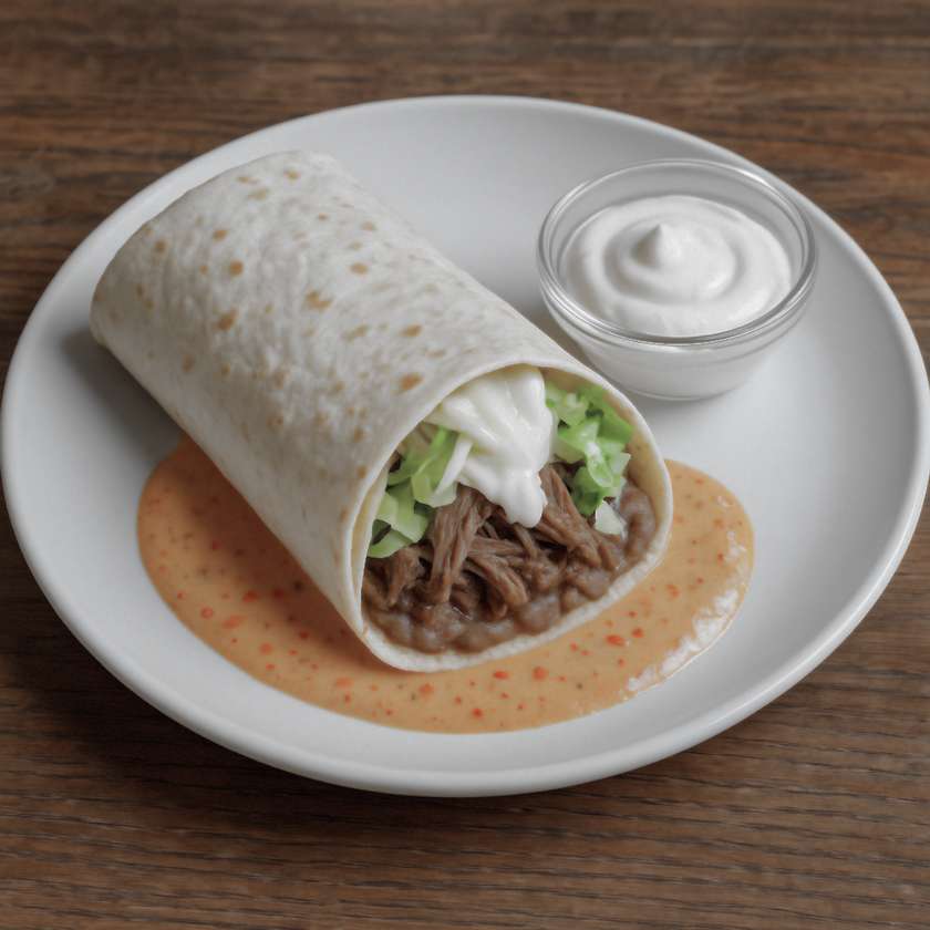 141. Pulled Beef Burrito (150 g)