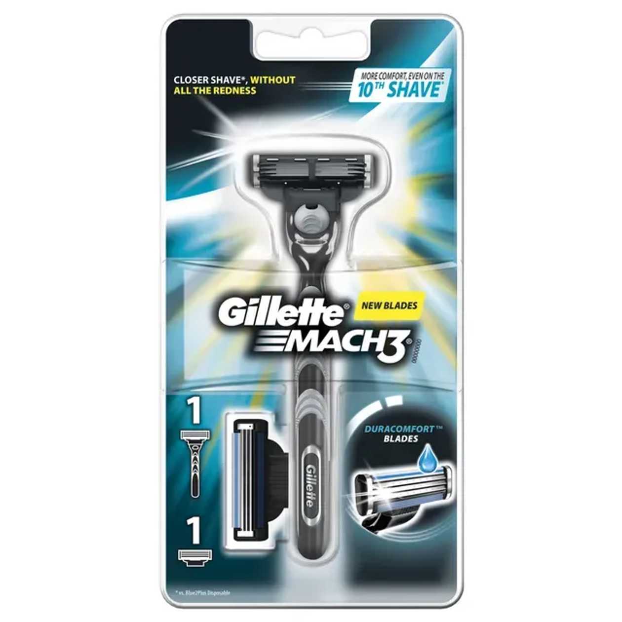 Gillette Mach 3 aparat de ras + 2rez