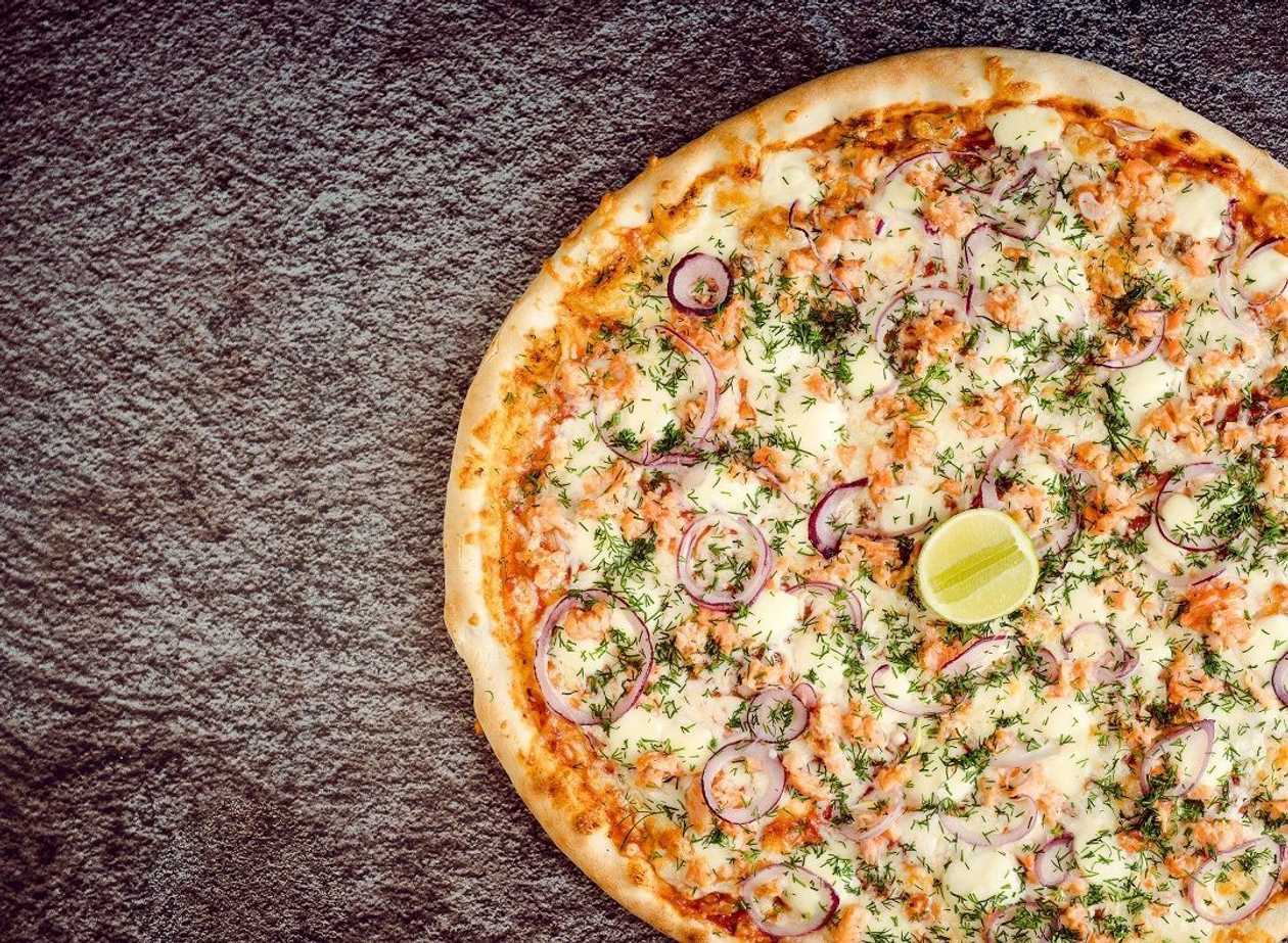 Salmon pizza 30cm