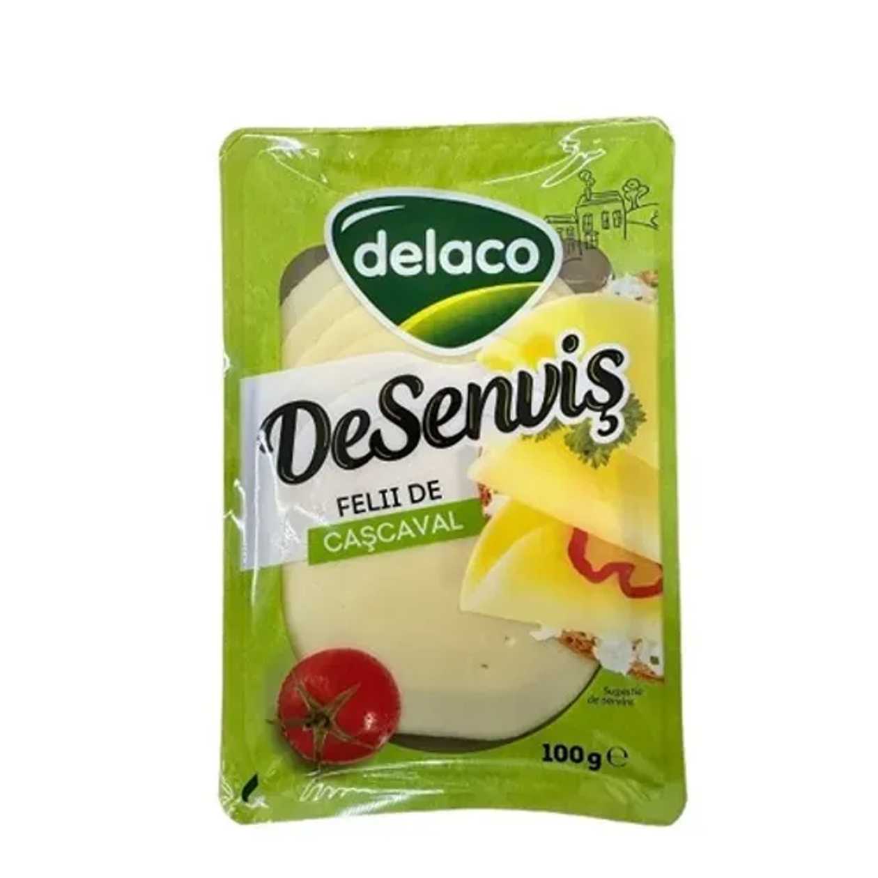 Delaco Desenvis cascaval felii 100 g