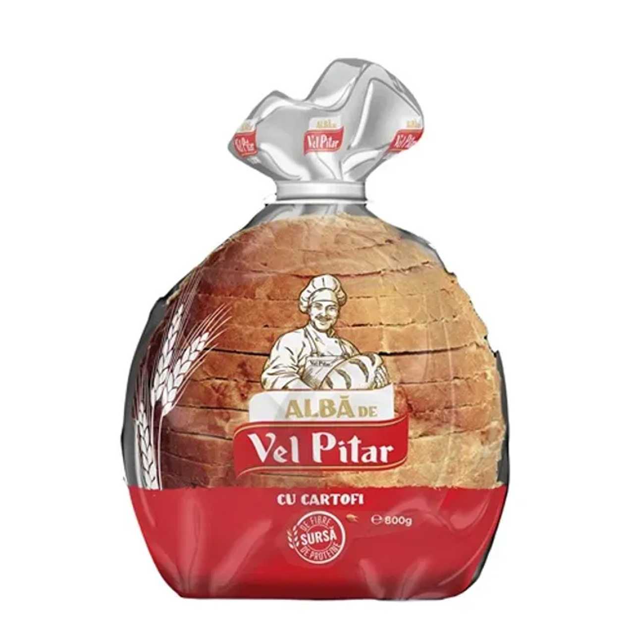 Vel Pitar Paine cartofi feliata 800 g