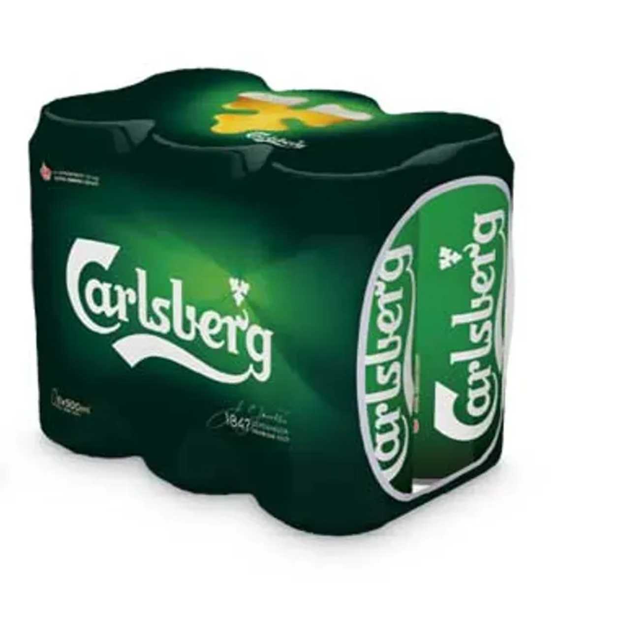 Carlsberg bere blonda 5.2% alc. 6 x 500 ml