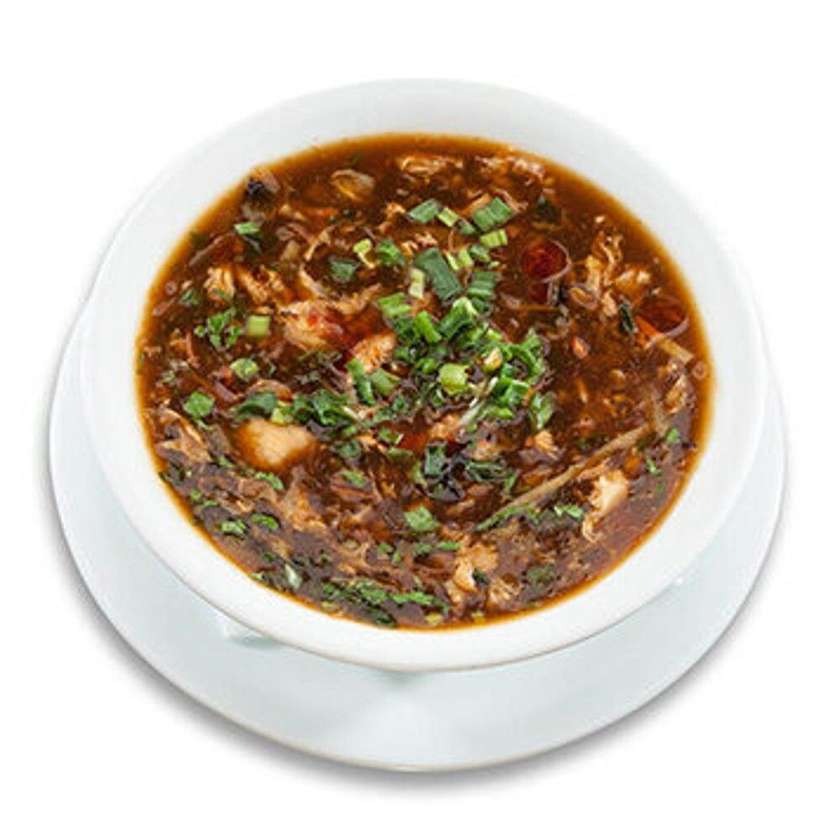 26. Spicy and sour soup with shrimps 🌶️